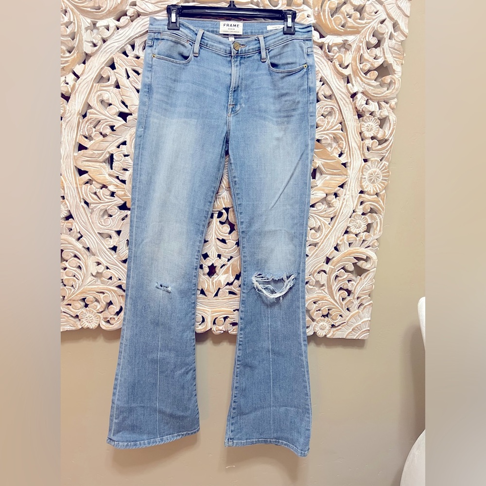 FRAME Denim Le High Flare Boot Cut Jean, Size 27